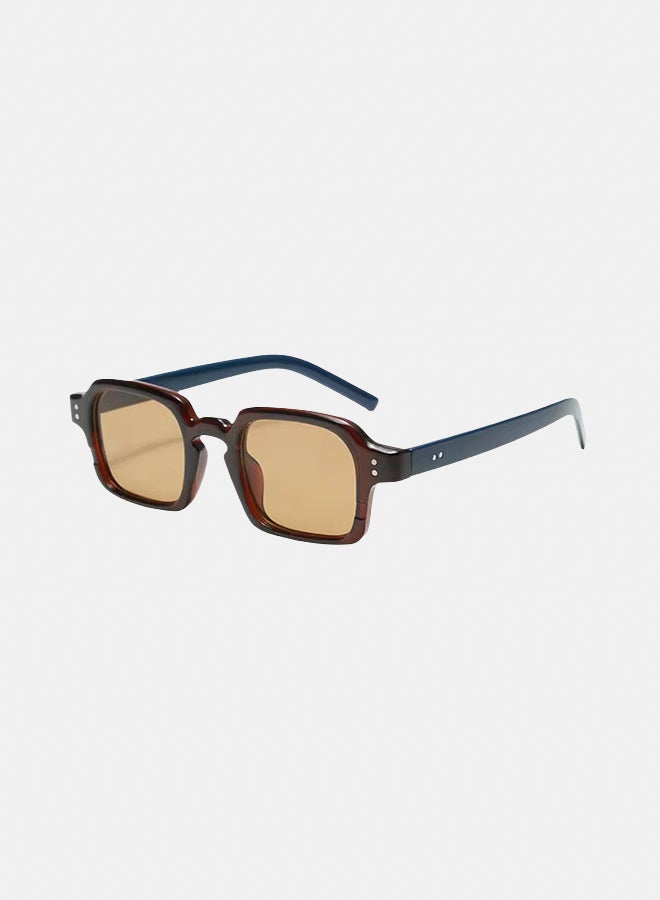 Axis Blue Tea Full Rim Square Sunglasses